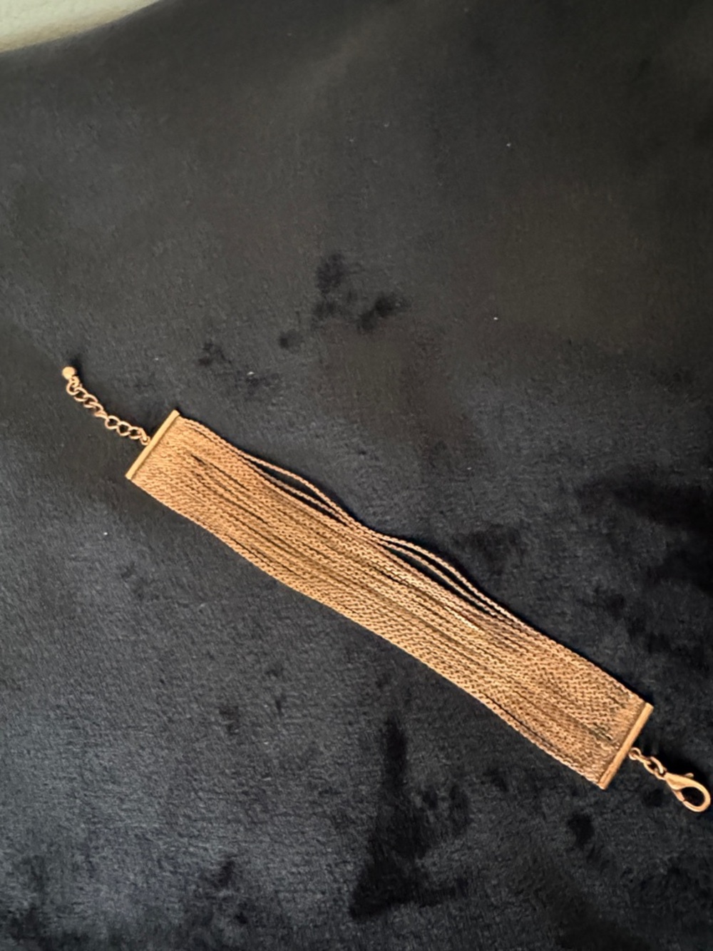 Copper tone Multi-Chain Bracelet